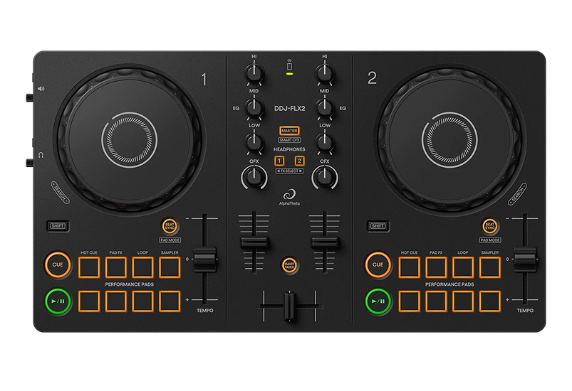 DJ mixer and console with faders